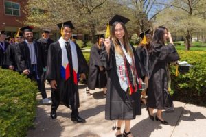 Graduates at Commencement